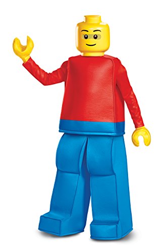 Disguise Lego Guy Prestige Child Costume, Red, Medium/(7-8) #TOP2