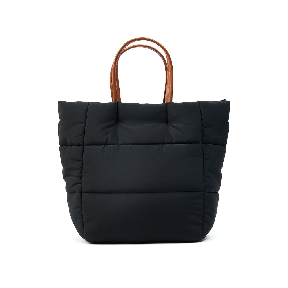 VAKAER Puffer Tote Bag Women Lightweight Down Handbag with adjustable Straps, Quilted Shoulder Crossbody Bags For Work Travel