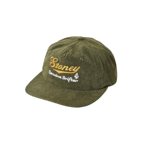 Image of Volcom Men's Baseball Hat - Structured, Adjustable Back, Army, One Size