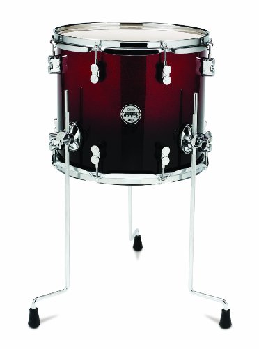 Pacific Drums Pdcm1214Ttrb 12 X 14 Inches Tom With Chrome Hardware - Red To Black Fade #TOP17