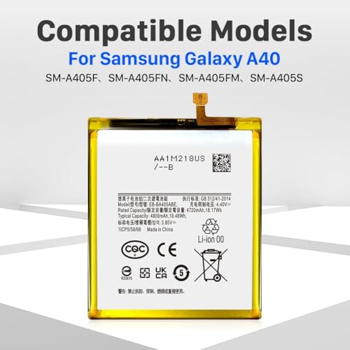 Batterie EB-BA405ABE pour Galaxy A40 haute capacité interne durable - 5