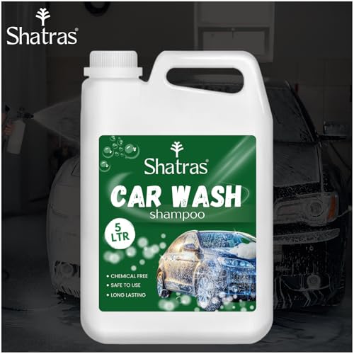 Image of Shatras Car Wash Shampoo - High Foam Car Cleaning Liquid | pH Neutral Formula | Scratch-Free Wash | Deep Cleaning & Extra Shine | Suitable for All Vehicles