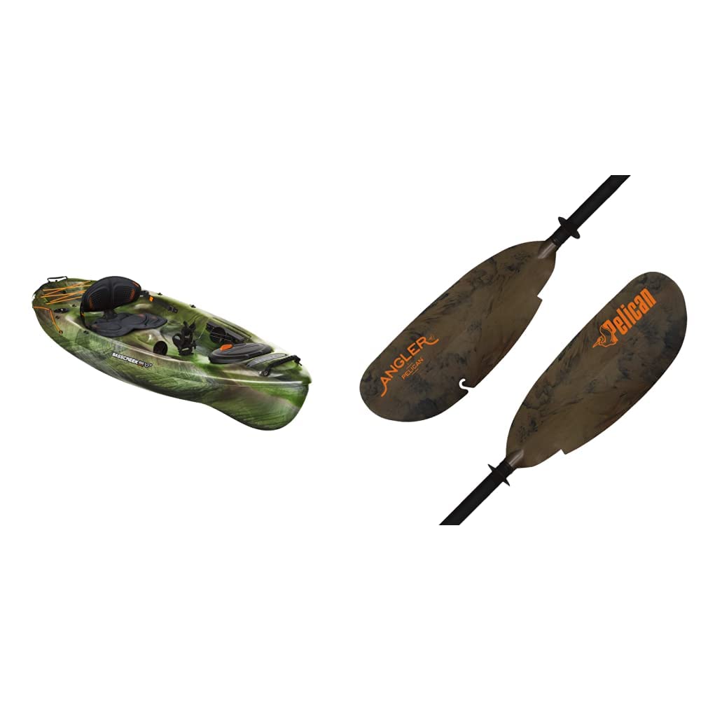 Amazon.com : Pelican Basscreek 100XP Fishing Kayak Bundle with