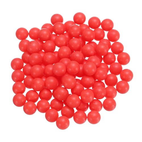 uxcell 200pcs PP Plastic Bearing Balls 8mm Solid Plastic Balls, G2 Precision Bearing Ball Frosted Surface, Red