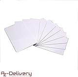 nfc karten bedrucken ✔️ Transponderart: passiv AZDelivery 10 x RFID Keycard Card 13,56MHz Schlüsselkarte Karte MF S50 (13,56 MHz)