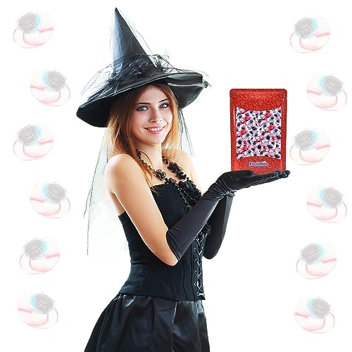 Fruidles Halloween Spooky Eyeballs Gummi Candy, Delicious Assorted Colors & Fruit Flavors Gummies (4.4 Pounds (Bulk))