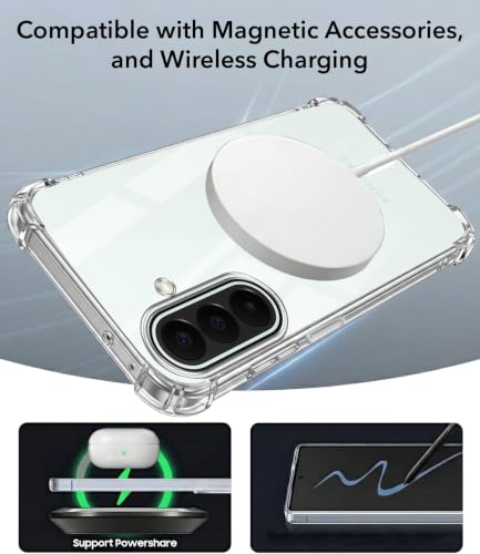 Image of Jkobi Shockproof Crystal-Clear Back Cover for Samsung Galaxy A27 5G | Samsung Galaxy M47 5G (Magsafe Wireless Support | Drop & Camera Protection | Hard Polycarbonate)