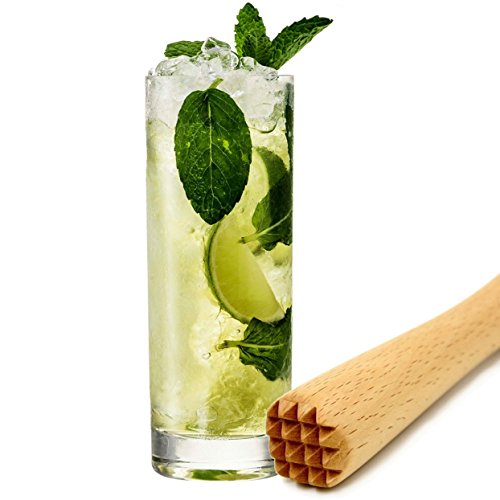 Bamber Wood Cocktail Mojito Muddler Wooden Muddler Bar Tool #TOP2