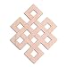 Infinity Knot Wooden Wall Art 12", Eternal Knot, Hindu Tantra, Wooden Wall Art Hindu, Zen Buddha, Oriental Wall Art, Wooden Art, Wooden Wall Art Decor, Made in USA Items, Fourth Level Mfg. Designs