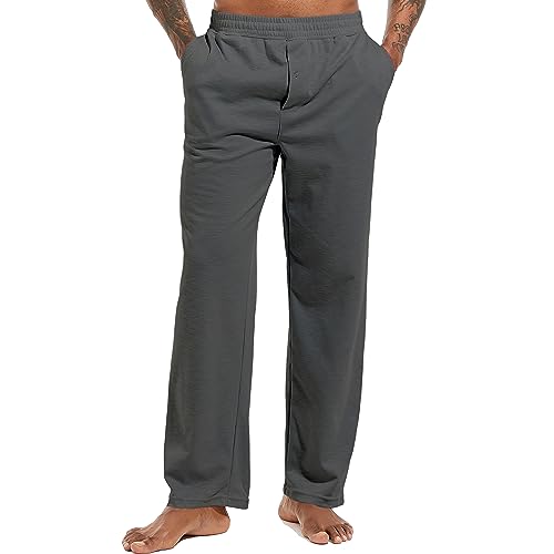 Inner Wish Men's Pajama Pant, Soft Mens Lounge Pants Sleep Bottoms with Pockets Drawstring