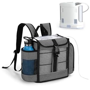 CURMIO Portable Oxygen Concentrator Backpack Compatible with Inogen One, Oxygo, Caire Units, SimplyGo Mini, POC Travel Bag
