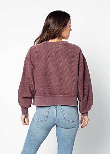 Image of chicka-d NCAA womens Corded Boxy Pullover