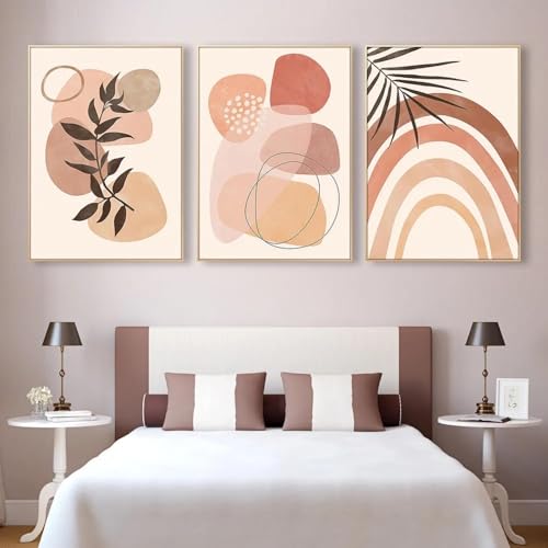Art mural 80x110cmx3 sans cadre pour insuffler de la douceur chez soi
