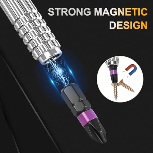 Image of 40 in 1 Magnetic Ratchet Screwdriver Set, Multi Bit Magnetic Ratcheting Screwdriver Set with Detachable Ratchet Handle, Repair Tool Kit for Computer Bicycle Furniture DIY