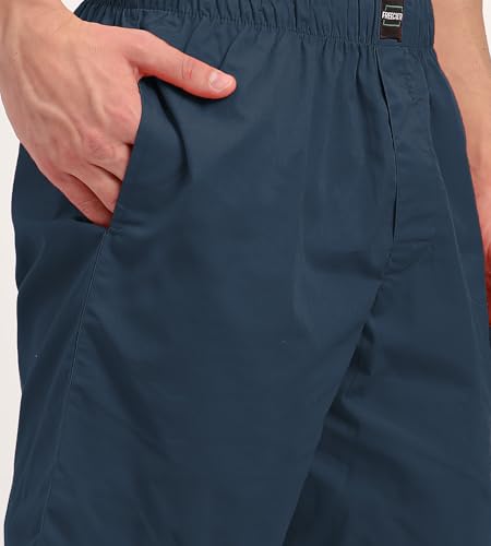 Image of Freecultr Cotton Boxer Shorts for Men Dual Pockets Moisture Wicking Microfibre | Regular Fit | Breathable & Comfortable Half Short Pants Ultrasoft Waistband