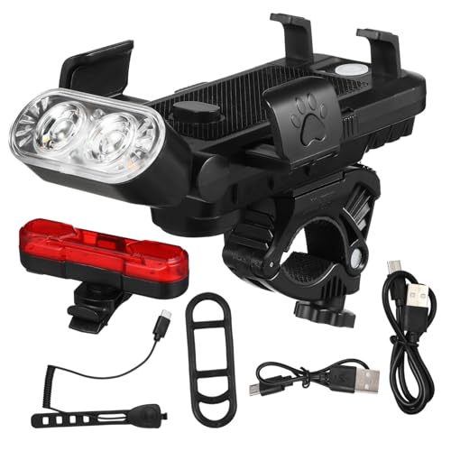 Phare pour vélos rechargeable pour ne plus jamais rouler dans le noir avec feu arrière