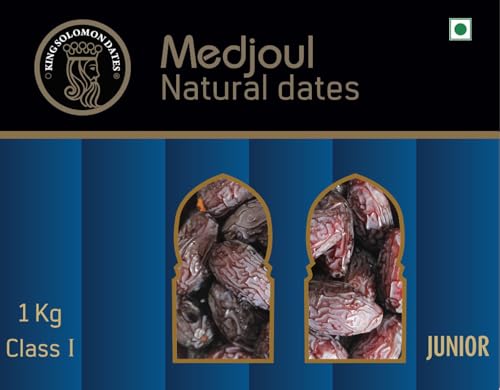 KING SOLOMON DATES Premium Medjool Dates 1Kg | Naturally Sweet & Juicy | Rich Energy Snack | Perfect for Gifting & Healthy Lifestyle | Fresh & Delicious Dates from Israel