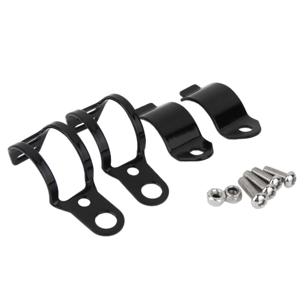 Pair Motorcycle Chrome Turn Signal Mounting Brackets Fork Clamps Ear 30-45mm-image-17