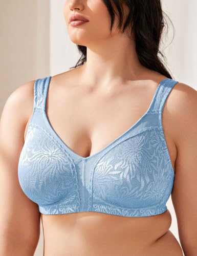 Image of Wingslove Women's Full Coverage Non Padded Comfort Minimizer Wire-Free Bra Plus Size