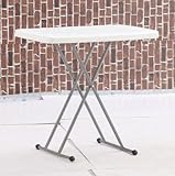 OHMG Mesa de jardín plegable cuadrada perla, mesa alta plegable, cóctel/bistro/comedor/bar,mesa plegable, mueble de terraza exterior (76 x 50 x 74 cm)