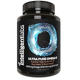 Intelligent Labs Triglyceride Omega 3 | 2250mg per 3-Capsule Serving | Burpless Fish Oil Capsules | 120 Softgels Per Bottle