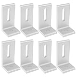 LT Easiyl 8 Stück L-förmige Solarpanel-Montagehalterungen aus Aluminiumlegierung 80 X 40 Mm für die Solarinstallation