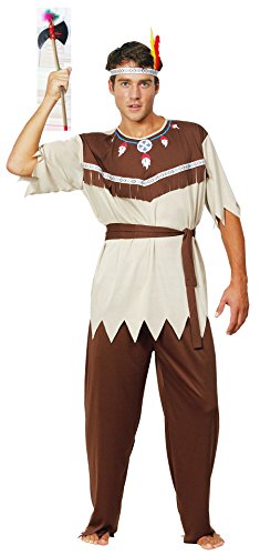 TaTaGirl Adult Men Native American Indian Warrior Adult Costume