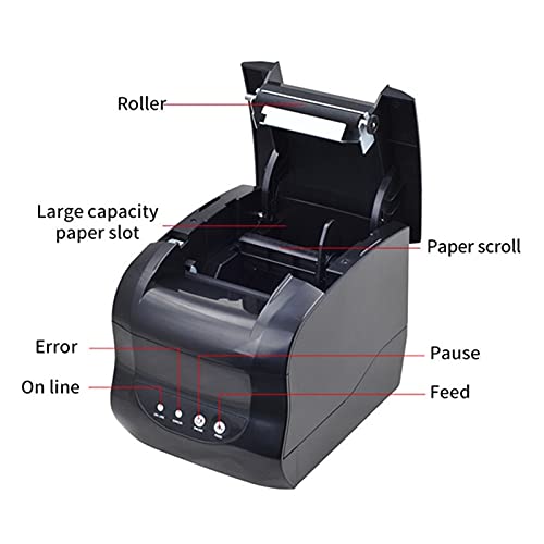 Image of Label Barcode Printer Thermal Receipt Label Printer Support Thermal Adhesive Sticker Paper 20-80mm(365 USB Port)