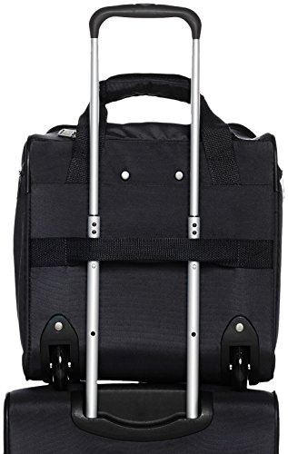 Amazon Basics Underseat Carry-On Rolling Travel Luggage Bag with Wheels, 14 Inches, Black