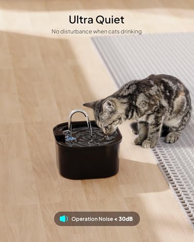 Bebedouro Para Gatos - LucZeng 2.5L Bebedouro para Animais de Estimação, Fonte de beber automática s