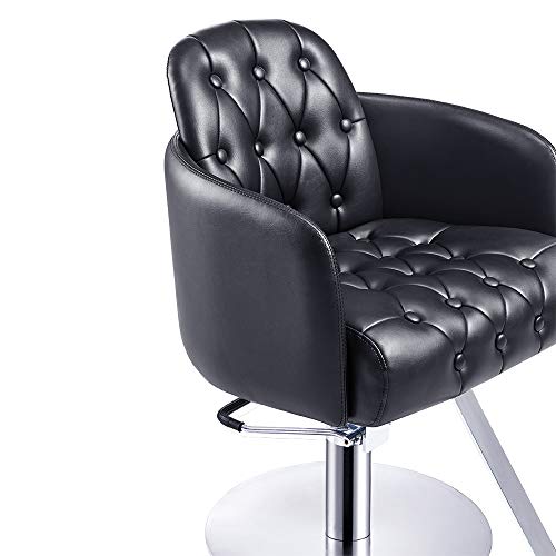 Beauty Salon Chair Hydraulic Salon Styling Chair – Yume Styling- Black #TOP3
