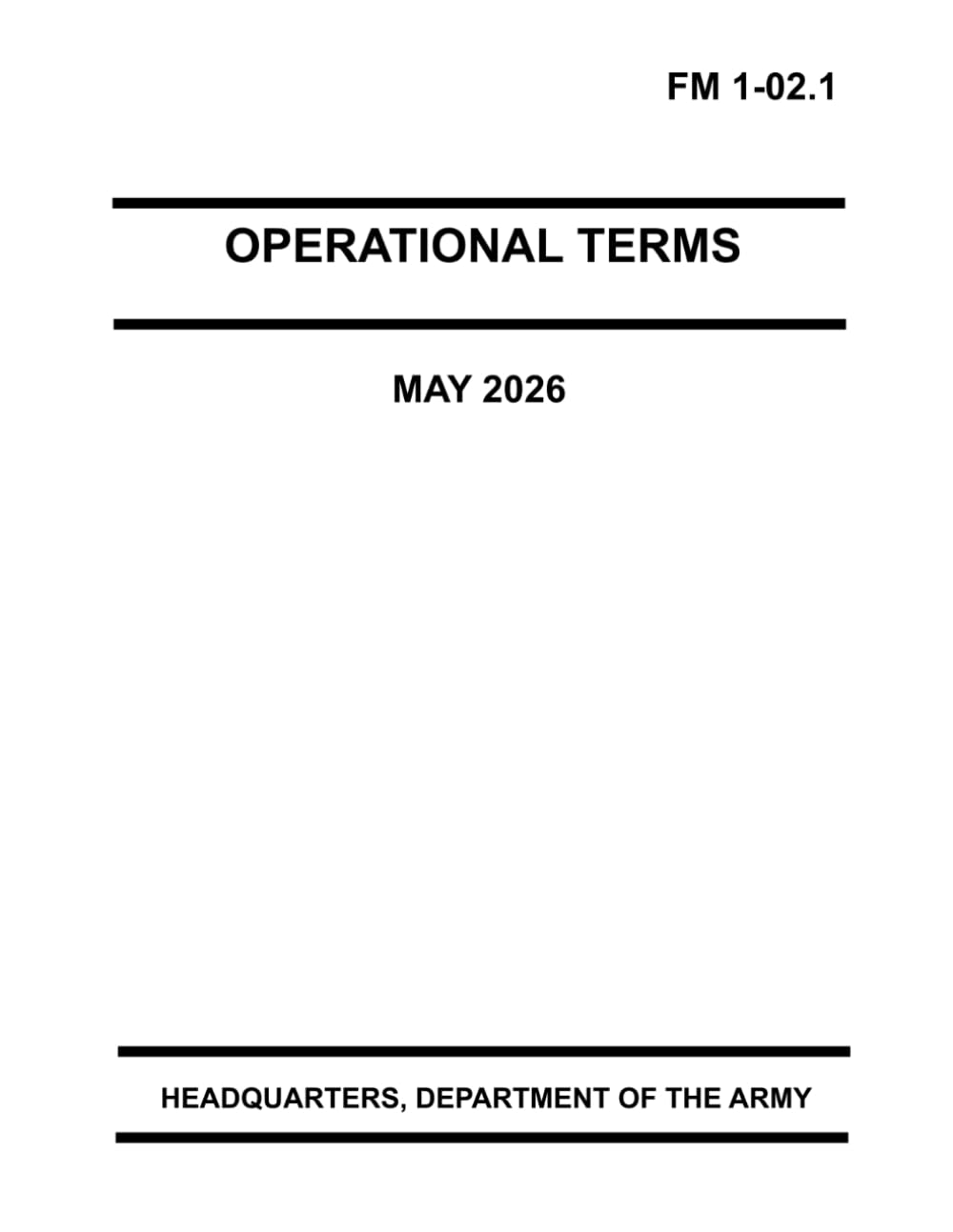 Operational Terms: FM 1-02.1 May 2026