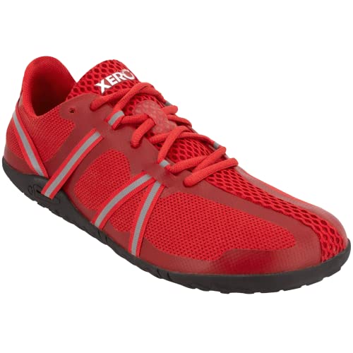 Xero Shoes Men's Speed Force Shoes — Running Shoes for Men — Trails, Hiking, Tennis, Walking, Casual, and Every Day Comfort — Red, Size 10.5