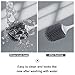 Lefree Silicone Toilet Brush and Holder,Bathroom Cleaner Brush Set,Non-Slip Handle Toilet Bowl Brush with TPR Soft Bristle,Wall Mounted/Floor Standing