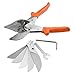 WMYCONGCONG Multi Angle Miter Shear Cutter Cuts 45 to 135 Degree Miter Snips Cutting Tool for Small Miter Jobs DIY w/ 5 Replacement Blades and Spanner