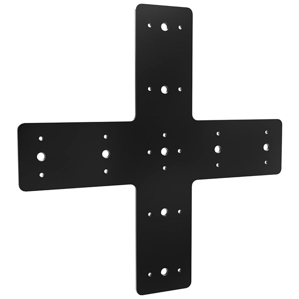 1 Pièce Plaque de Raccord en Croix, Plaque de Renfort Lourde en Métal Revêtue de Poudre pour L'Assemblage de Pergolas, Connexions en X-Truss