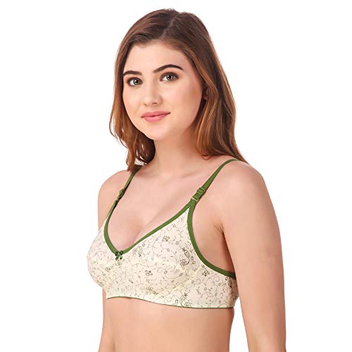 Image of Fasense Women Floral Print Cotton Non Padded Wire Free Bra BV002