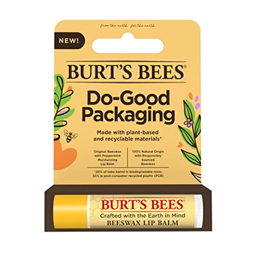Burt's bees 100% natural moisturizing lip balm, original beeswax …