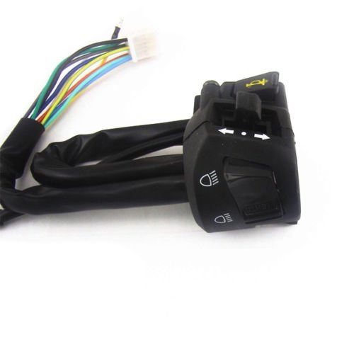 Miniatura 6 de 78 ''22MM motocicleta manillar cuerno giro señal lámpara control interruptor maravilloso