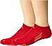 Adidas Men's Climacool X II No Show Socks (2-Pair), Scarlet/Solar Red/Collegiate Burgundy/Black, 6-12