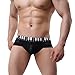 Tonsee Men Sexy Comfy Shorts Boxer Briefs (L, Black)