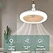 Imagen de Vgvgaj Ventilador De Techo Pequeño Con Luz Ventiladores De Techo Con Luces Led 30W Ventilador De Araña Para Dormitorio Moderno Lámpara Para Baño Cocina Habitación Pequeña
