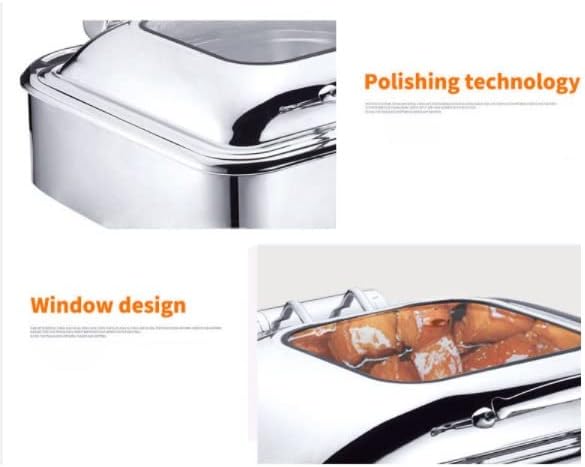 Estufa Buffet Eléctrica Cuadrada 6L de Acero Inoxidable miniatura 5