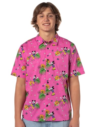 Neff Disney Men's Allover Print Button-Down Shirt
