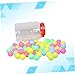 GOOHOCHY 40mm Seamless Table Tennis Balls Pong Balls for Entertainment and 100pcs Set Vibrant Colors