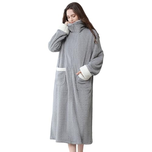 Robe de bain longue polaire douce d'une qualité thermique d'exception