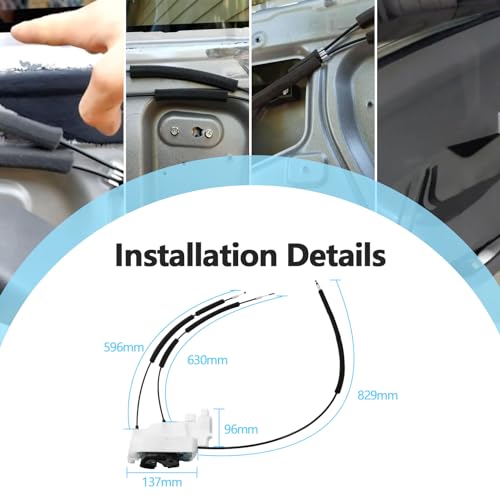 Image of Front Right Passenger Side Door Lock Latch Actuator Compatible with Nissan Frontier 2005-2019 Pathfinder 2007-2012 Xterra 2007-2015 Replaces 80500-ZP70A