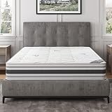 Ottomanson 12" Queen Mattress in a Box Made in USA, Firm Mattress, Hybrid Mattress Cool Improved Air