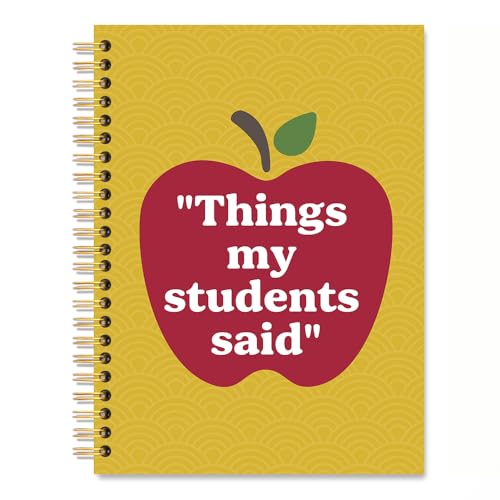Vgrti Things My Students Said Spiral Notebook, Teachers School Office...