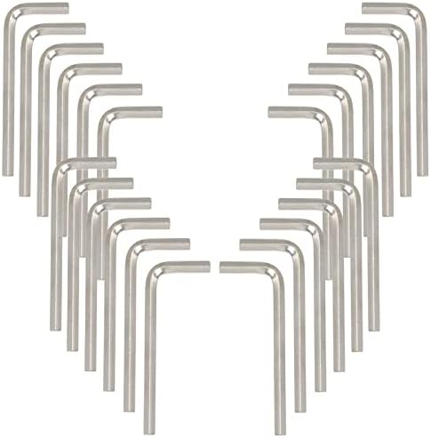 Joyangy 2.5mm L-Shaped Hex Key Allen Wrench, 24pcs Metric Allen Wrenches, High Hardness Durable Hex Keys, Surface Polishing Hexagon Wrench Set, Repairing Tool for Motorcycles, Bicycles, Etc